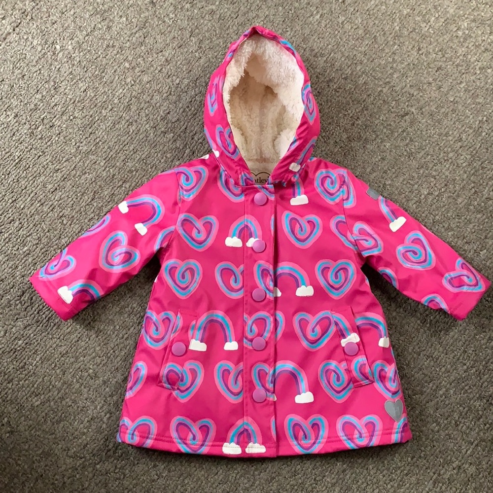[Hatley] Pink Heart and Rainbow Kids Jacket
